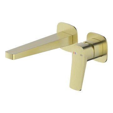 KFA Armatura 4529-810-31 - Tvättställsblandare för dold montering MALAGA, borstad guldfinish
