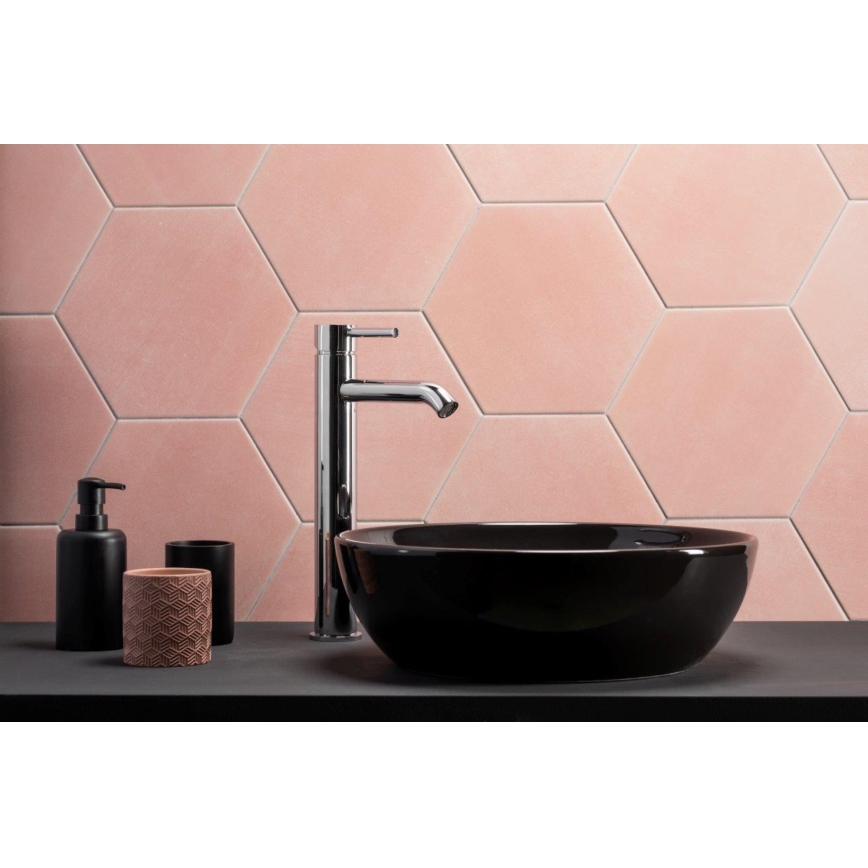 KFA Armatura 5032-612-00 - Kran till handfat + avlopp med bräddavlopp MOZA 33 cm skinande krom