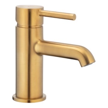 KFA Armatura 5032-815-31 - Kran till handfat + avlopp med bräddavlopp MOZA 15,2 cm mark guld