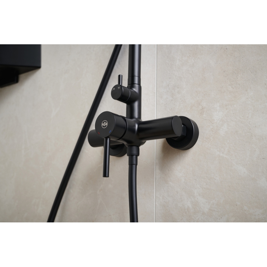 KFA Armatura 5036-910-81 - Dusch med kran MOZA mässing/matt svart