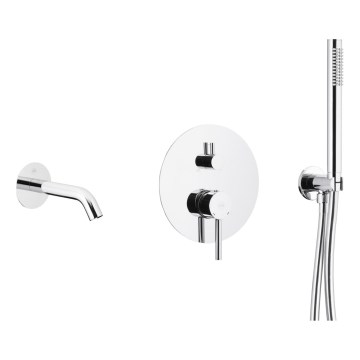 KFA Armatura 5039-401-00 - Badutrustning med dold kran MOZA skinande krom