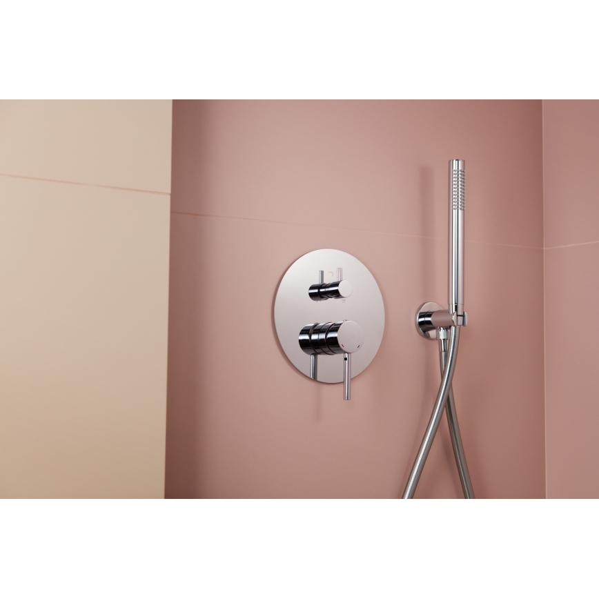 KFA Armatura 5039-501-00 - Duschset med dold kran MOZA skinande krom