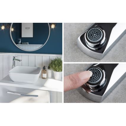 KFA Armatura 5532-612-00 - Kran till handfat MOKAIT 27,9 cm skinande krom