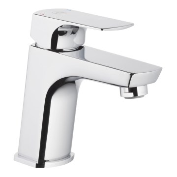 KFA Armatura 5532-815-00 - Kran till handfat + avlopp med bräddavlopp MOKAIT 13,9 cm skinande krom