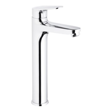 KFA Armatura 5552-712-00 - Tvättställsblandare med bottenventil och överfyllnad OTAVA 30,2 cm blank krom