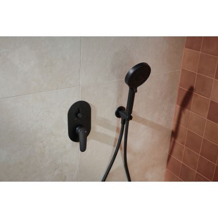 KFA Armatura 5559-501-81 - Duschset med inbyggd termostat OTAVA matt svart
