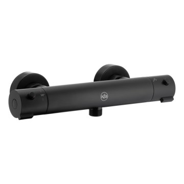 KFA Armatura 5736-010-81 - Termostatisk duschkran MOZA matt svart