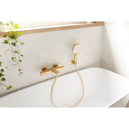 KFA Armatura 5754-010-31 - Termostatisk badkarsblandare MALAGA borstad guld