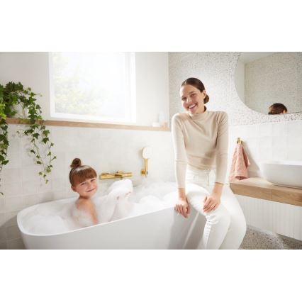 KFA Armatura 5754-010-31 - Termostatisk badkarsblandare MALAGA borstad guld