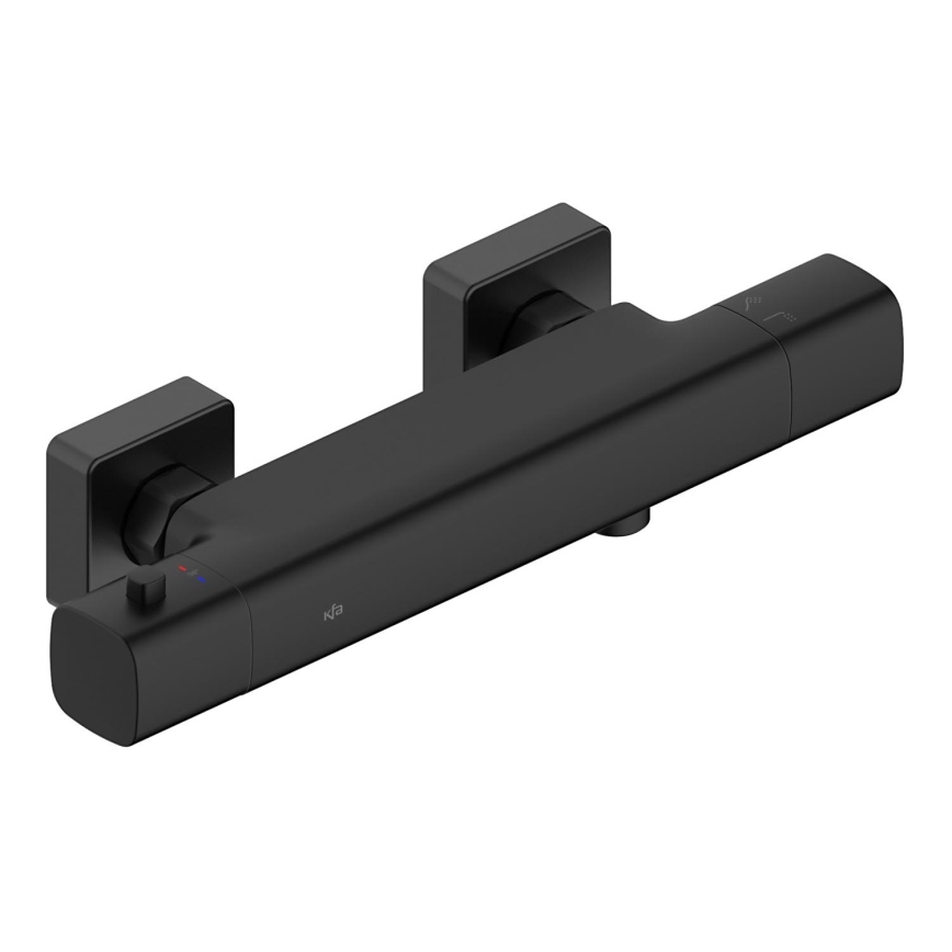 KFA Armatura 5756-010-81 - Termostatisk duschblandare MALAGA svart