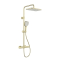 KFA Armatura 5756-910-31 - Duschset med termostatblandare MALAGA, borstad guldfinish