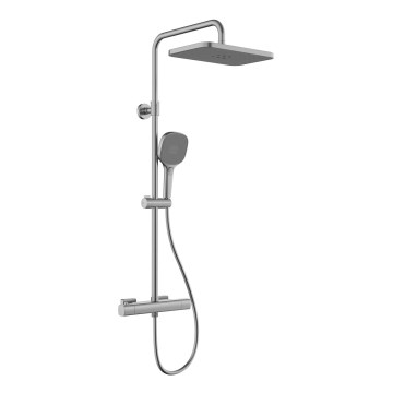 KFA Armatura 5756-910-61 - Duschset med termostatblandare MALAGA i metallgrå