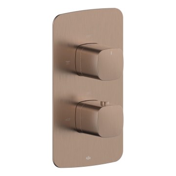 KFA Armatura 5759-001-34 - Termostatisk duschblandare för infällt montage MALAGA roséguld