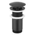 KFA Armatura 660-253-81 - Tvättställsavlopp utan bräddavlopp CLICK-CLACK diameter 6,6 cm mässing/matt svart