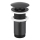 KFA Armatura 660-253-81 - Tvättställsavlopp utan bräddavlopp CLICK-CLACK diameter 6,6 cm mässing/matt svart
