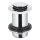 KFA Armatura 660-353-00 - Tvättställsavlopp utan bräddavlopp CLICK-CLACK diameter 6,2 cm skinande krom