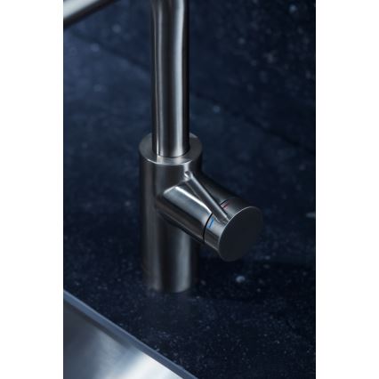 KFA Armatura 6623-110-22 - Tvättställsblandare med utdragbar spruta DUERO BASIC rostfri