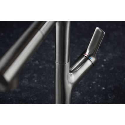 KFA Armatura 6623-220-22 - Tvättställsblandare med utdragbar spruta DUERO DESIGN rostfri