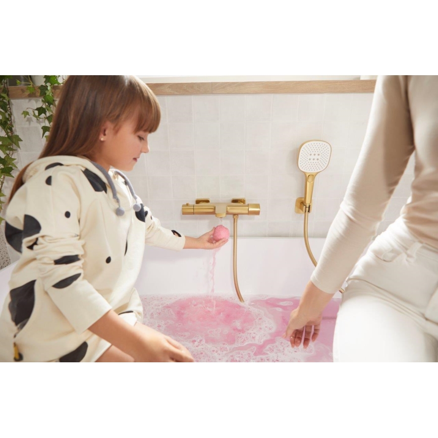 KFA Armatura 841-255-31 - Duschset MALAGA i borstat guld