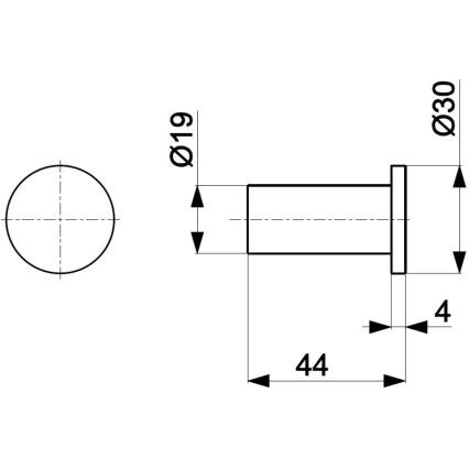 KFA Armatura 864-020-00 - Väggkrok TOWEL skinande krom