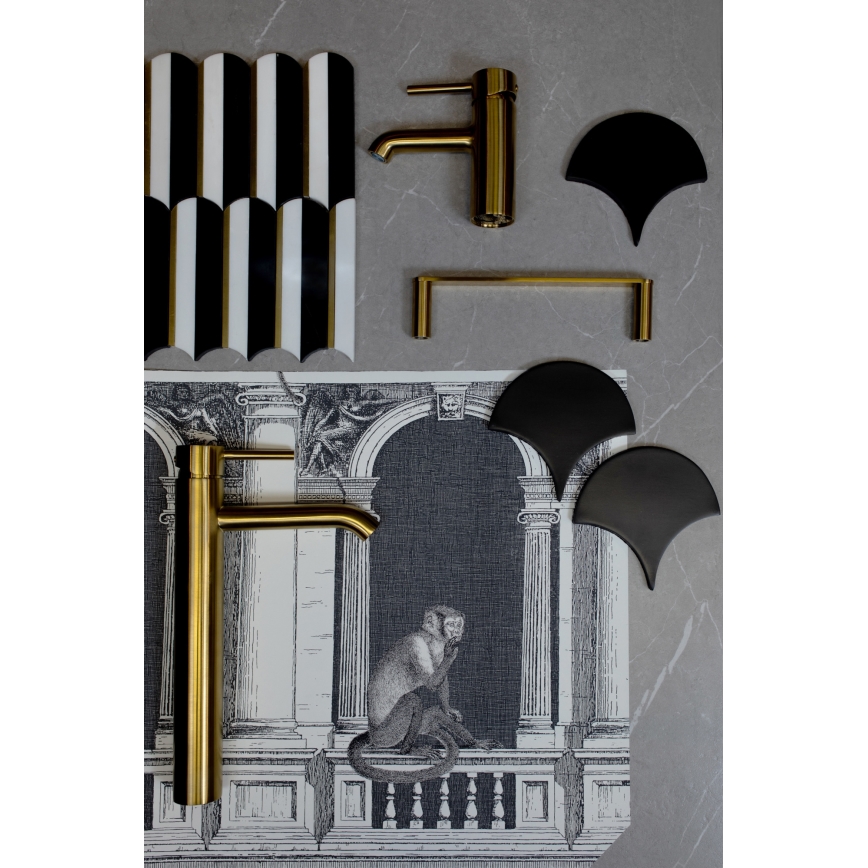 KFA Armatura 864-025-31 - Handdukshängare för vägg 24 cm rostfri/mark guld