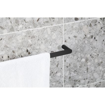 KFA Armatura 864-026-81 - Handdukshängare för vägg 47 cm rostfri/matt svart