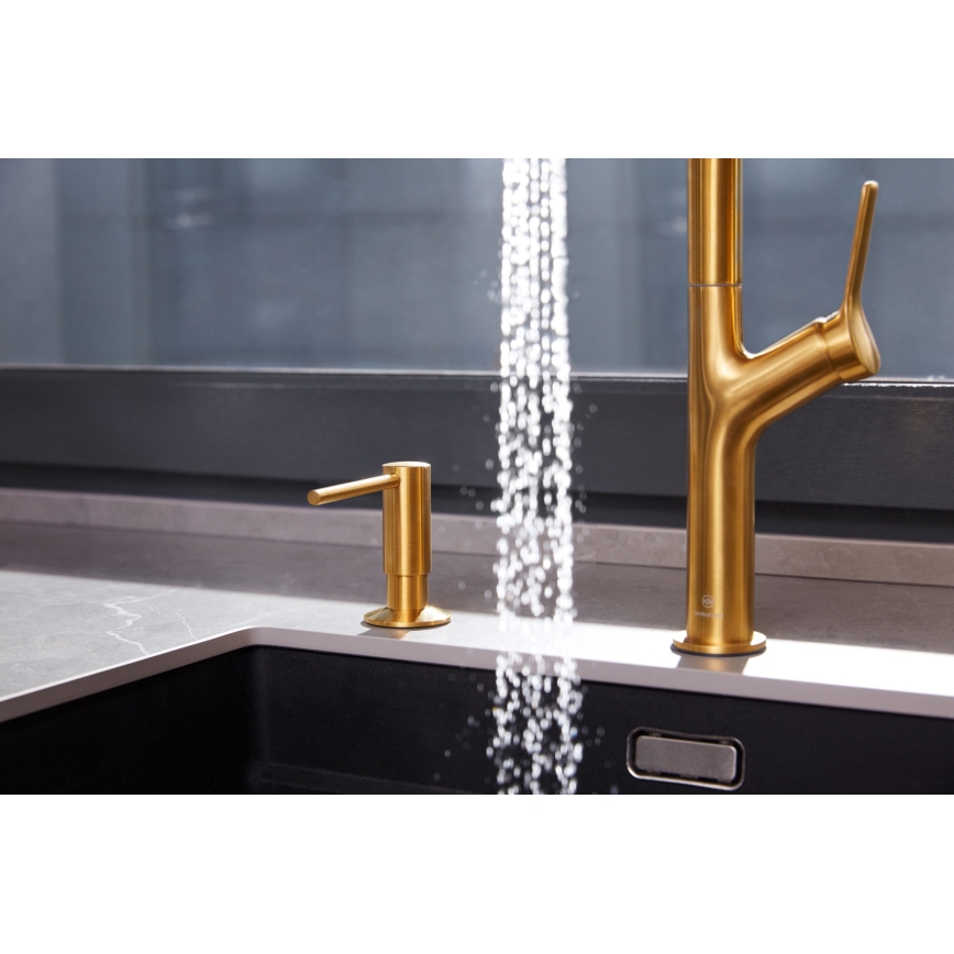 KFA Armatura 990-100-31 - Infälld tvåldispenser DUERO rostfri/mark guld