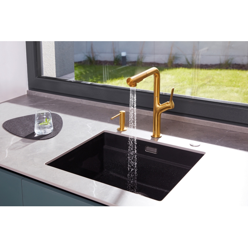 KFA Armatura 990-100-31 - Infälld tvåldispenser DUERO rostfri/mark guld