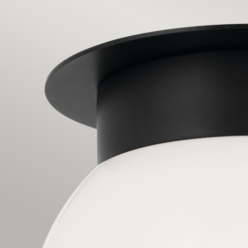 Kichler - Taklampa ALBERS 1xE27/40W/230V diam. 20,3 cm svart