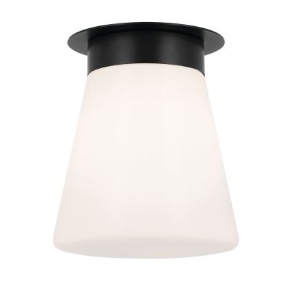 Kichler - Taklampa ALBERS 1xE27/40W/230V Ø 21,6 cm svart