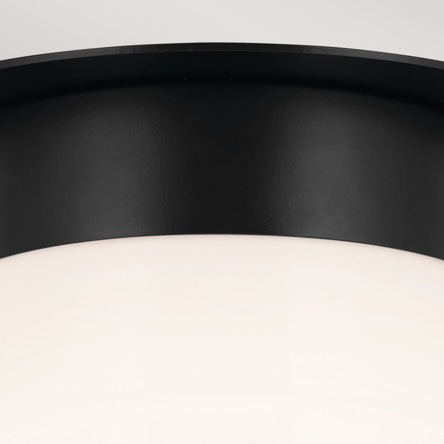 Kichler - Taklampa ALBERS 1xE27/40W/230V Ø 21,6 cm svart