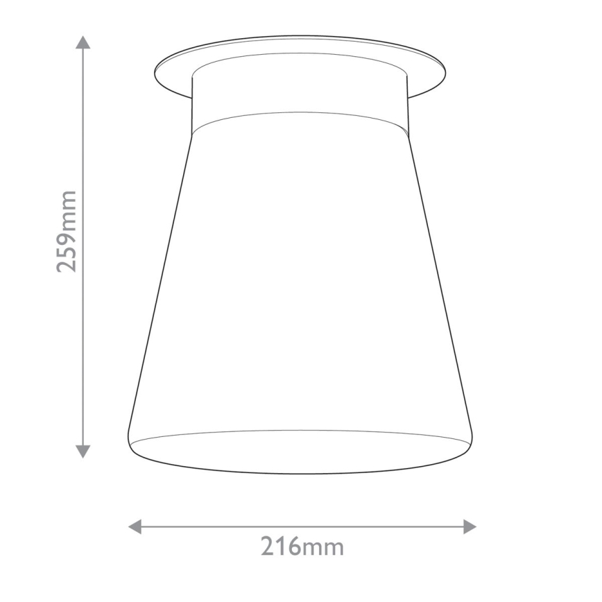 Kichler - Taklampa ALBERS 1xE27/40W/230V Ø 21,6 cm brons