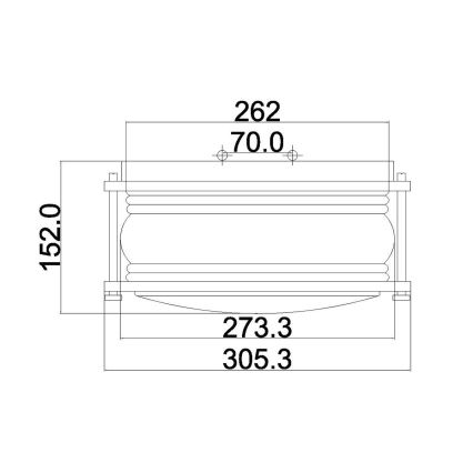 Kichler - Utomhusarmatur ASHLANDBAY 1xE27/60W/230V IP44 brons