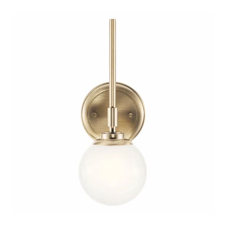 Kichler - LED Vägglampa för badrum BENNO 1xG9/3W/230V IP44 mässing
