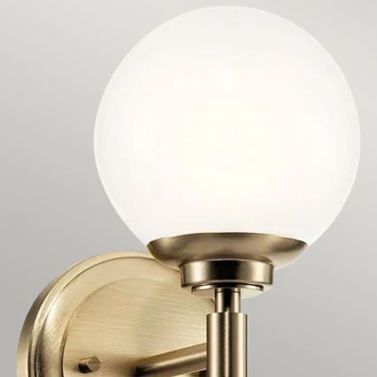 Kichler - LED Vägglampa för badrum BENNO 1xG9/3W/230V IP44 mässing