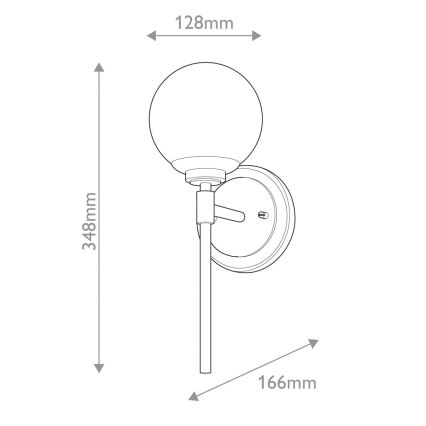 Kichler - LED Vägglampa för badrum BENNO 1xG9/3W/230V IP44 mässing