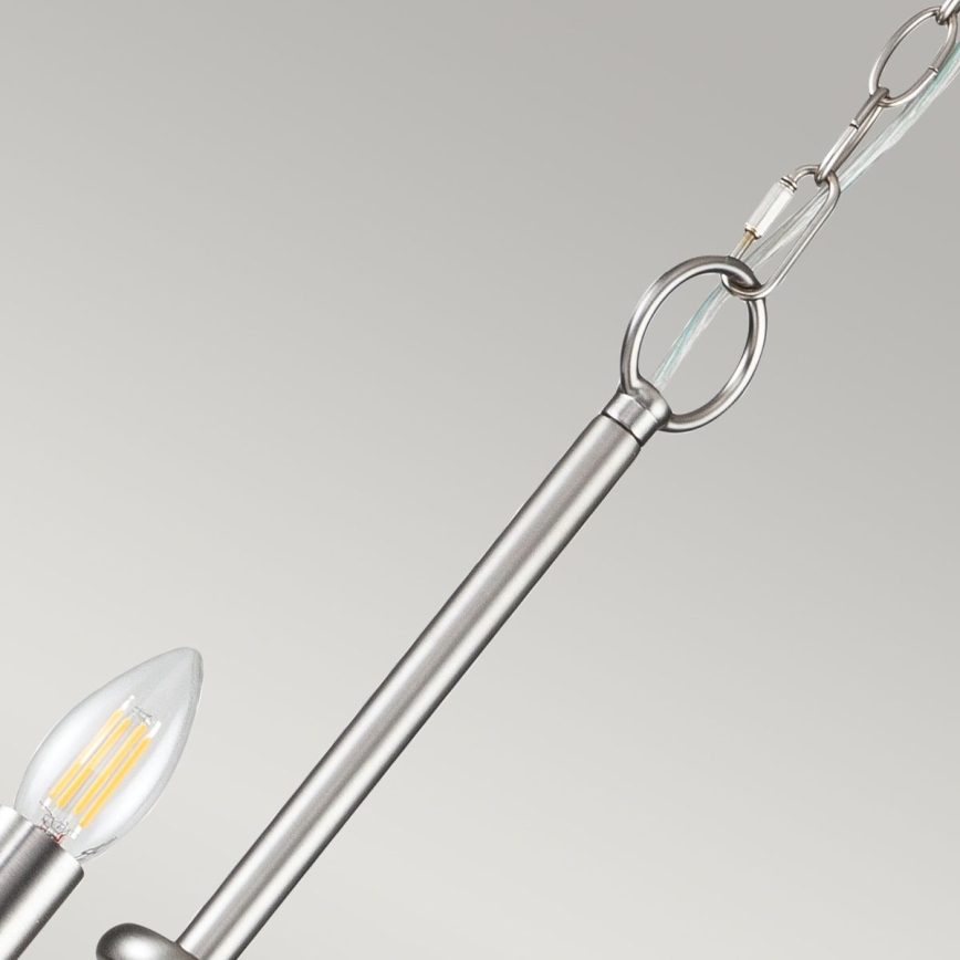 Kichler - Ljuskrona på kedja CAPITOL HILL 12xE14/40W/230V mattkrom