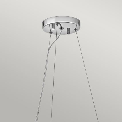 Kichler - LED badrumsljuskrona på textilsladd CRYSTAL SKYE 6xG9/3W/230V IP44