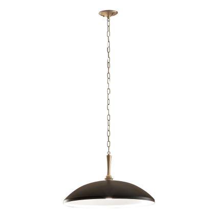Kichler - Ljuskrona på kedja DELAROSA 1xE27/60W/230V svart/mässing