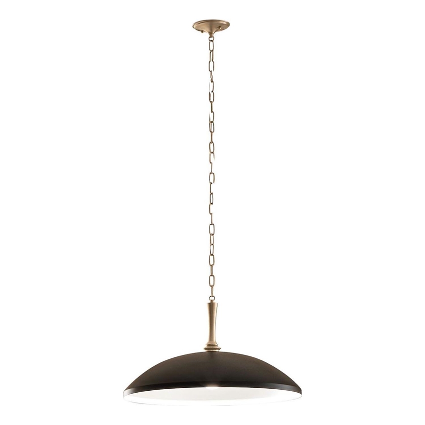 Kichler - Ljuskrona på kedja DELAROSA 1xE27/60W/230V svart/mässing