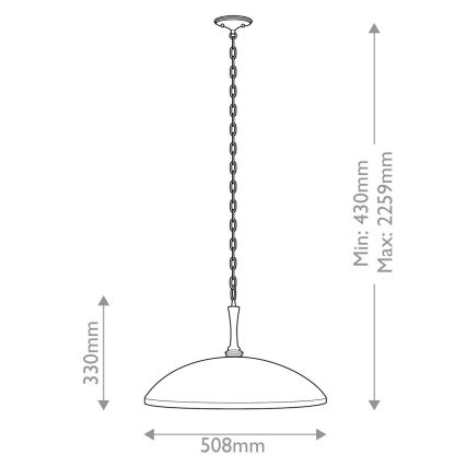 Kichler - Ljuskrona på kedja DELAROSA 1xE27/60W/230V svart/mässing