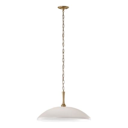 Kichler - Ljuskrona på kedja DELAROSA 1xE27/60W/230V vit/mässing