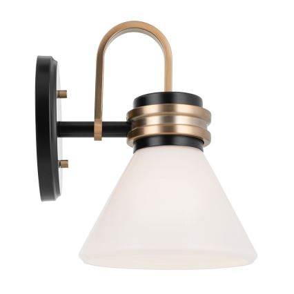 Kichler - LED vägglampa för badrum FARUM 1xG9/3W/230V IP44 svart/mässing