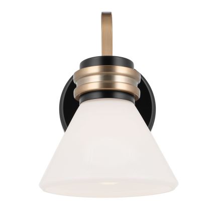 Kichler - LED vägglampa för badrum FARUM 1xG9/3W/230V IP44 svart/mässing