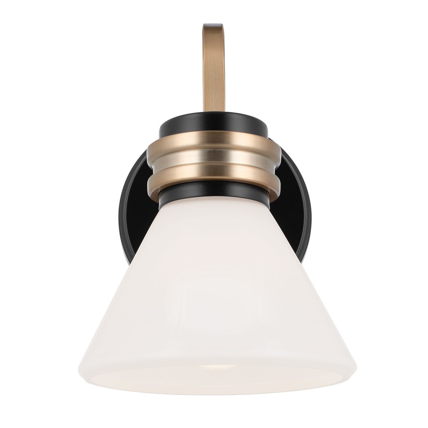 Kichler - LED vägglampa för badrum FARUM 1xG9/3W/230V IP44 svart/mässing