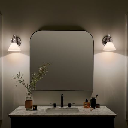 Kichler - LED vägglampa för badrum FARUM 1xG9/3W/230V IP44 skinande krom