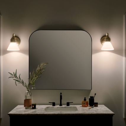 Kichler - LED vägglampa för badrum FARUM 1xG9/3W/230V IP44 mässing