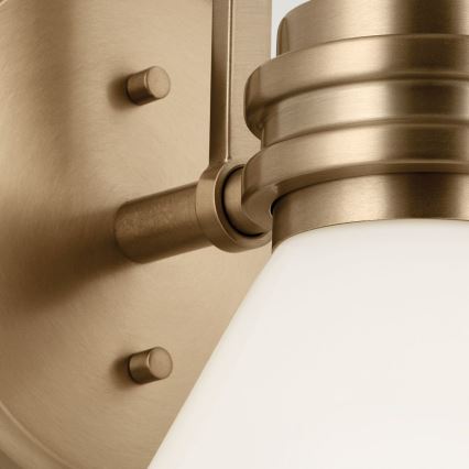 Kichler - LED vägglampa för badrum FARUM 1xG9/3W/230V IP44 mässing