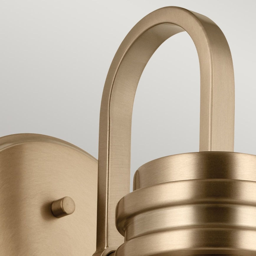 Kichler - LED vägglampa för badrum FARUM 1xG9/3W/230V IP44 mässing