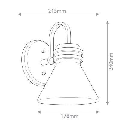 Kichler - LED vägglampa för badrum FARUM 1xG9/3W/230V IP44 mässing